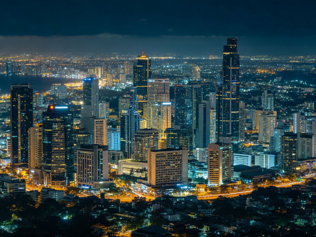 科伦坡城市夜景